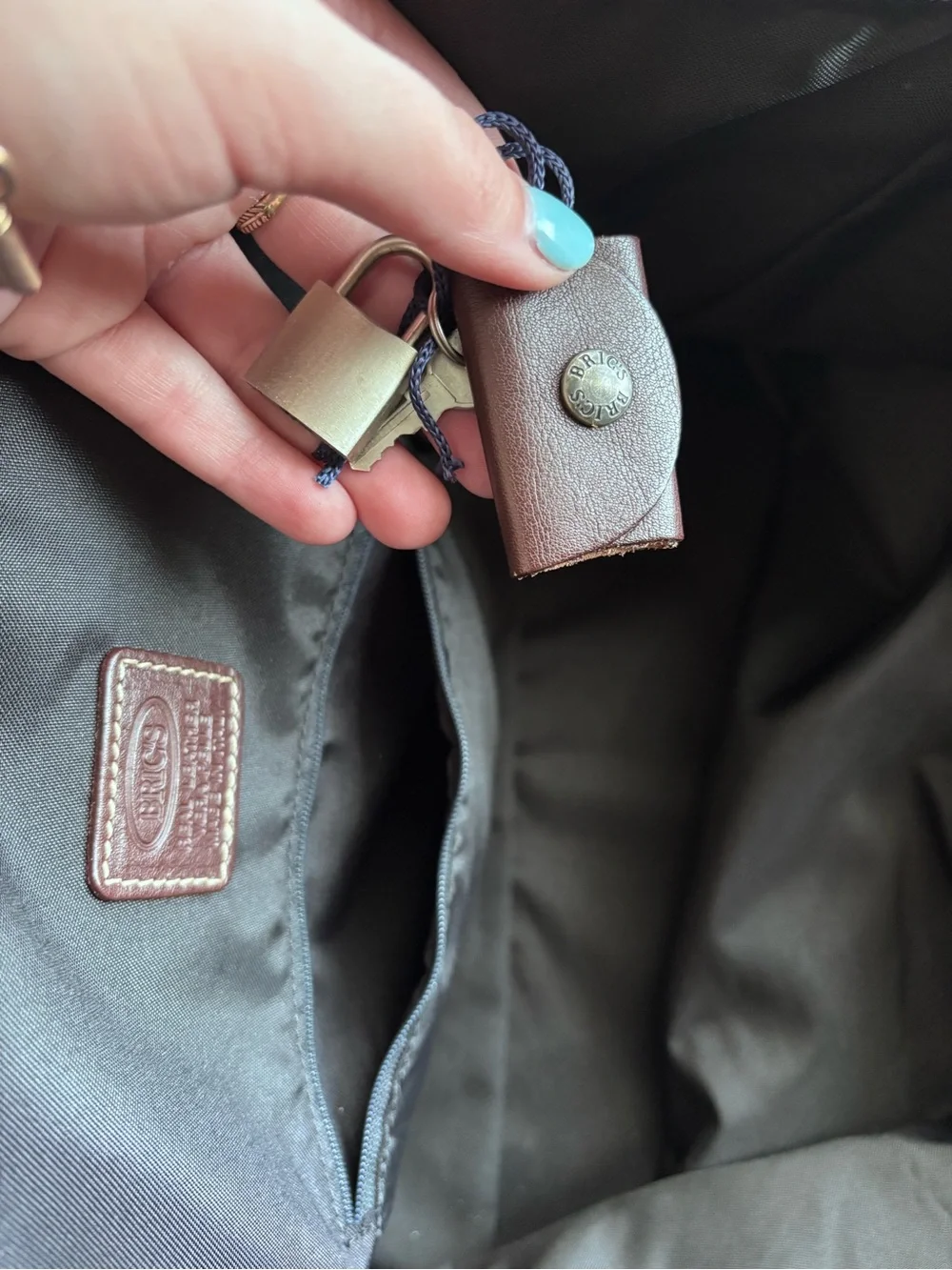 Bric's Leather Weekender Bag in Brown